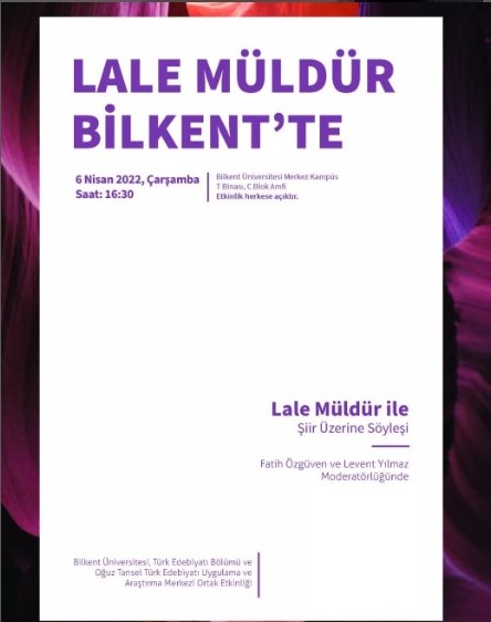 📢 Lale Müldür Bilkent'te